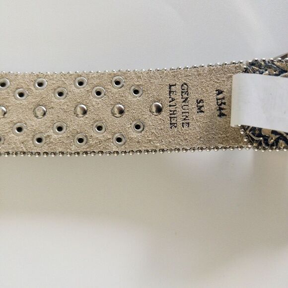Angel Ranch Western Belt Embellished Crystals Womens Small‎ - Picture 9 of 12